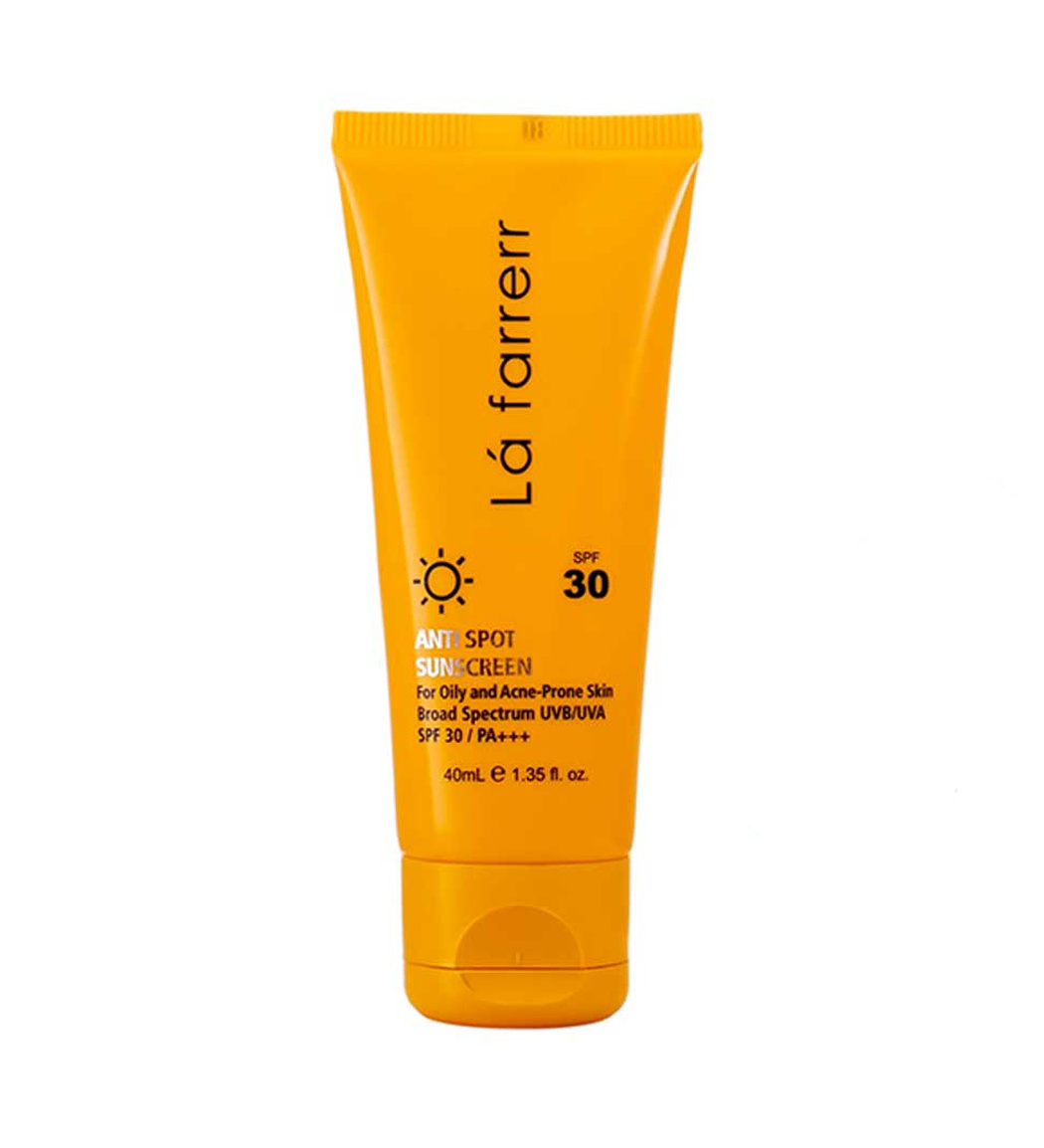 ضد آفتاب و ضد لک SPF 30 بدون رنگ پوست چرب و آکنه دار