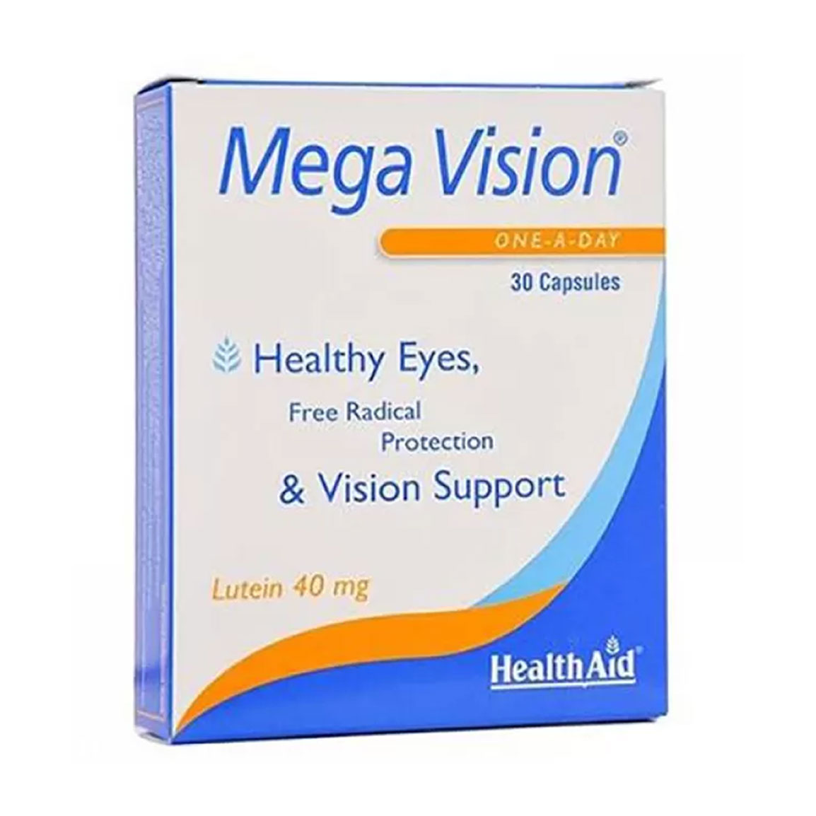 کپسول مگا ویژن بسته 30 عددی Health Aid Mega Vision Plus 30 Caps
