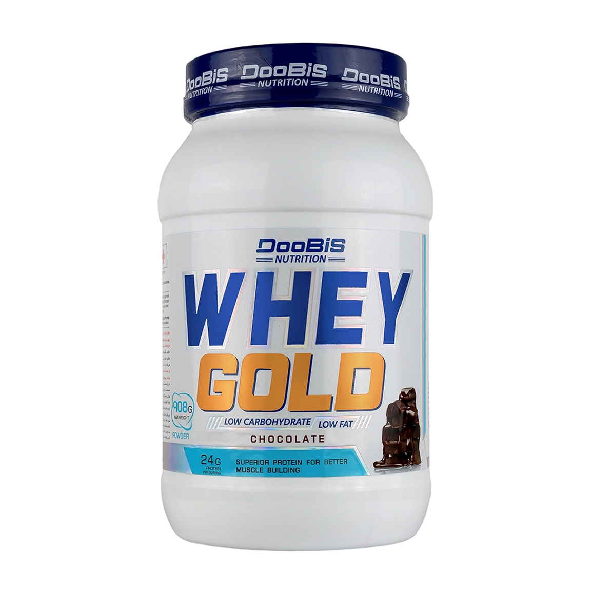پودر وی گلد با طعم شکلات وزن 908 گرم Doobis Whey Gold Powder 908 g