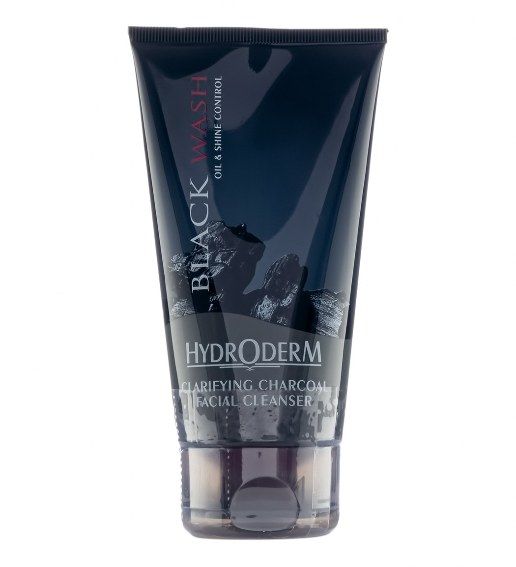 ژل شستشوی صورت حاوی زغال 150میل Hydroderm Clarifying Charcoal Facial Cleanser Gel 150ml
