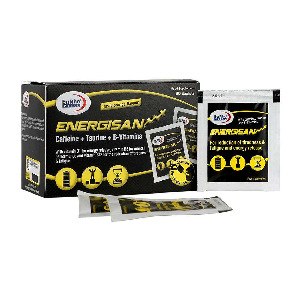 ساشه مکمل تغذیه ای مدل EnergiSan با طعم پرتقال بسته 30 عددی Eurho Vital EnergiSan 30 Sachets