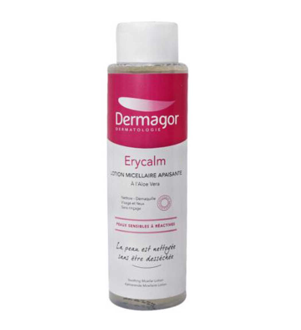 محلول پاک کننده آرایش میسلار اری کالم 400 میل Dermagor Micellar water Erycalm 400ml