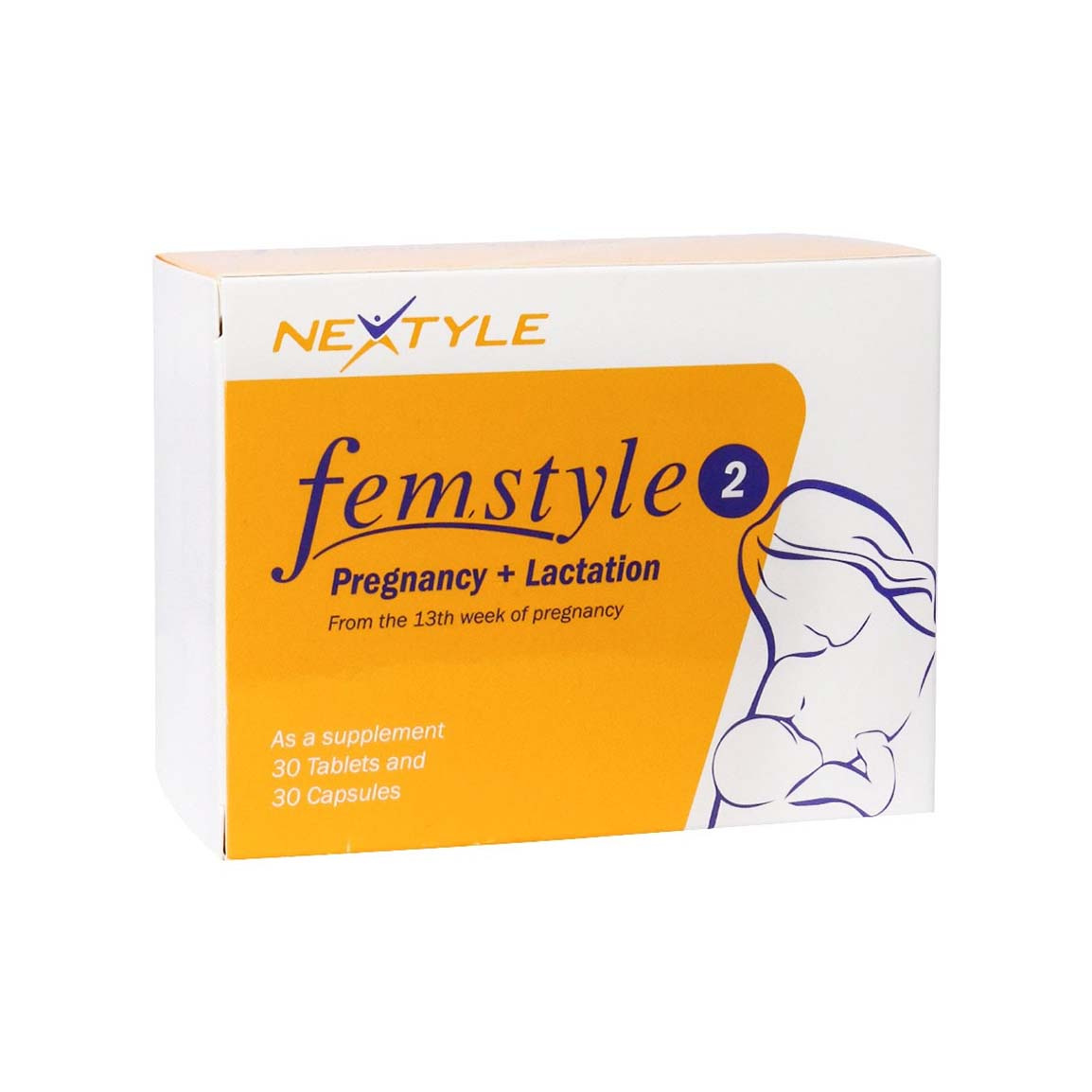 قرص فم استایل 2 بسته 30 عددی Nextyle Femstyle 2 Tabs 30 Pcs
