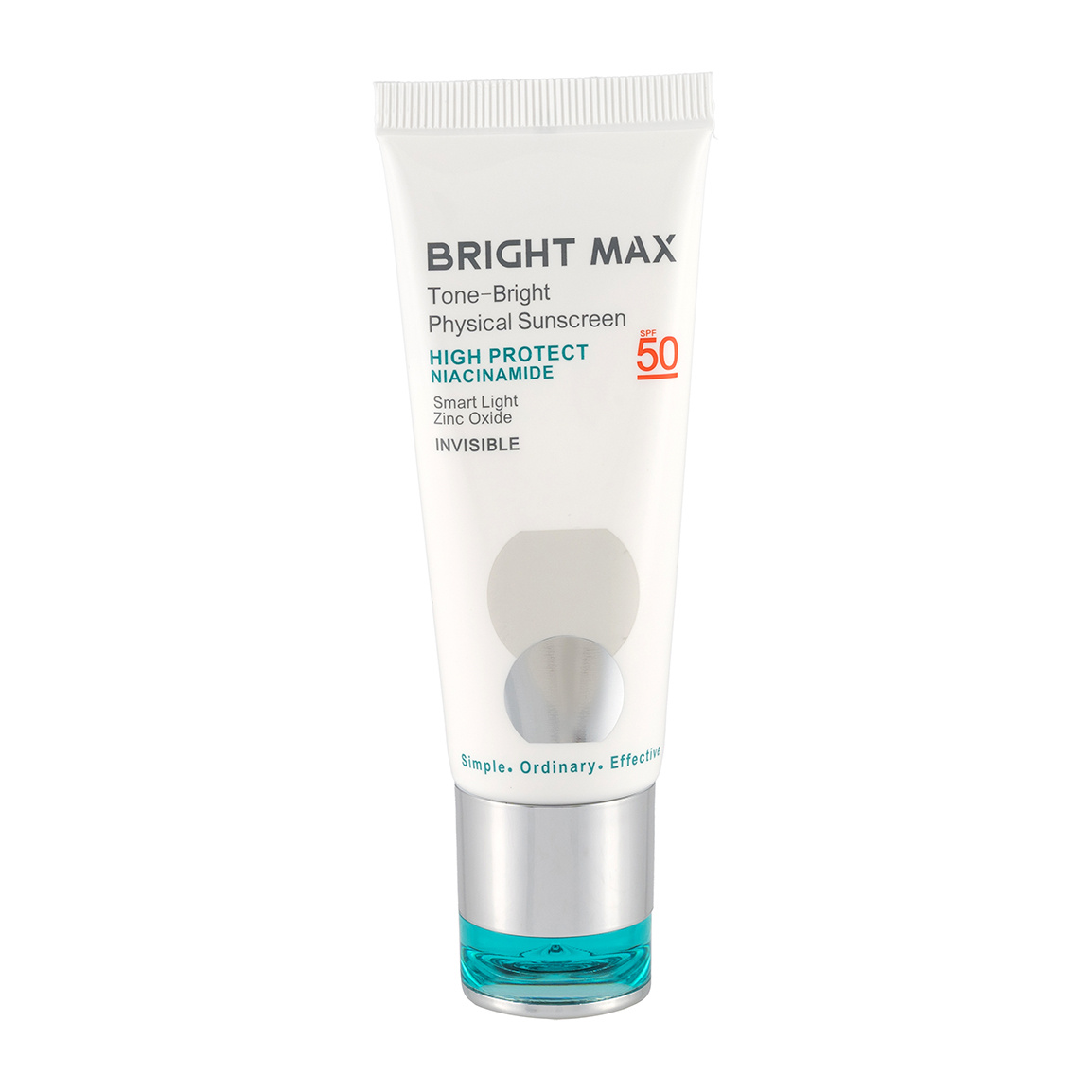ضد آفتاب فیزیکال بی رنگ مدل Tone Bright با SPF 50 حجم 40 میلی لیتر