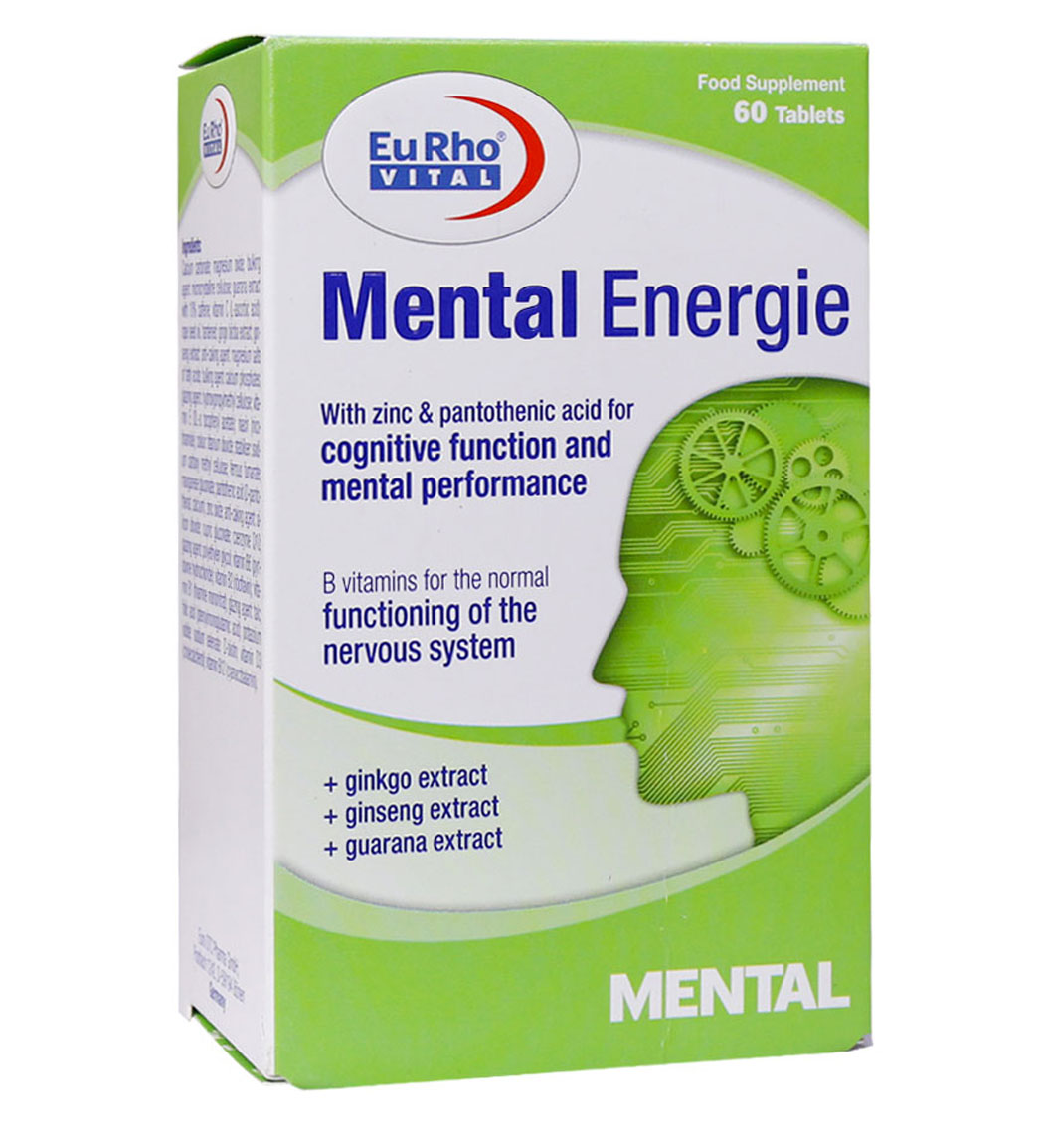 قرص منتال انرژی بسته 60 عدد Eurho Vital Mental Energie 60 Tabs