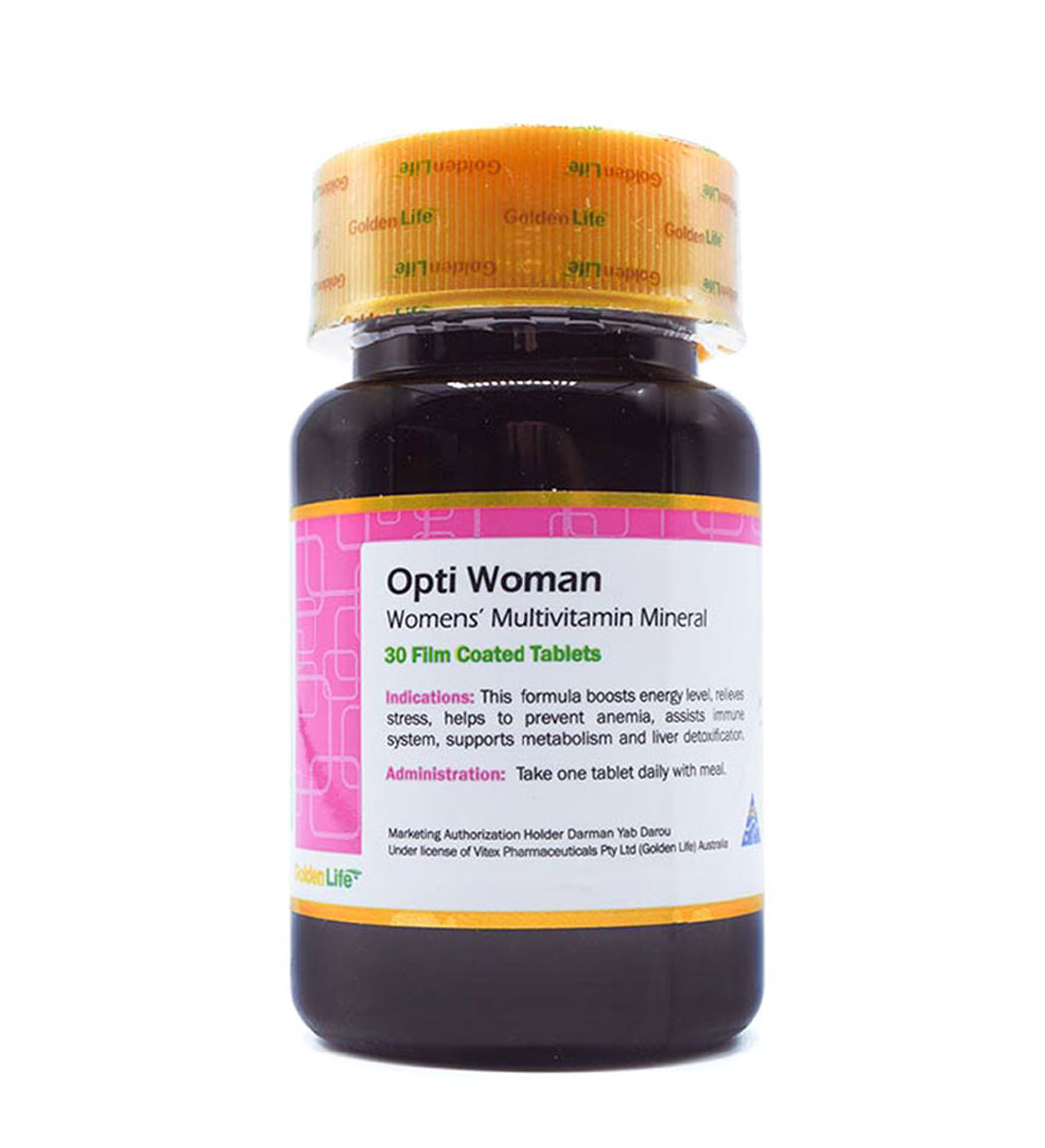 قرص اپتی وومن  بسته 60عددی Golden Life Opti Woman 60 Tabs