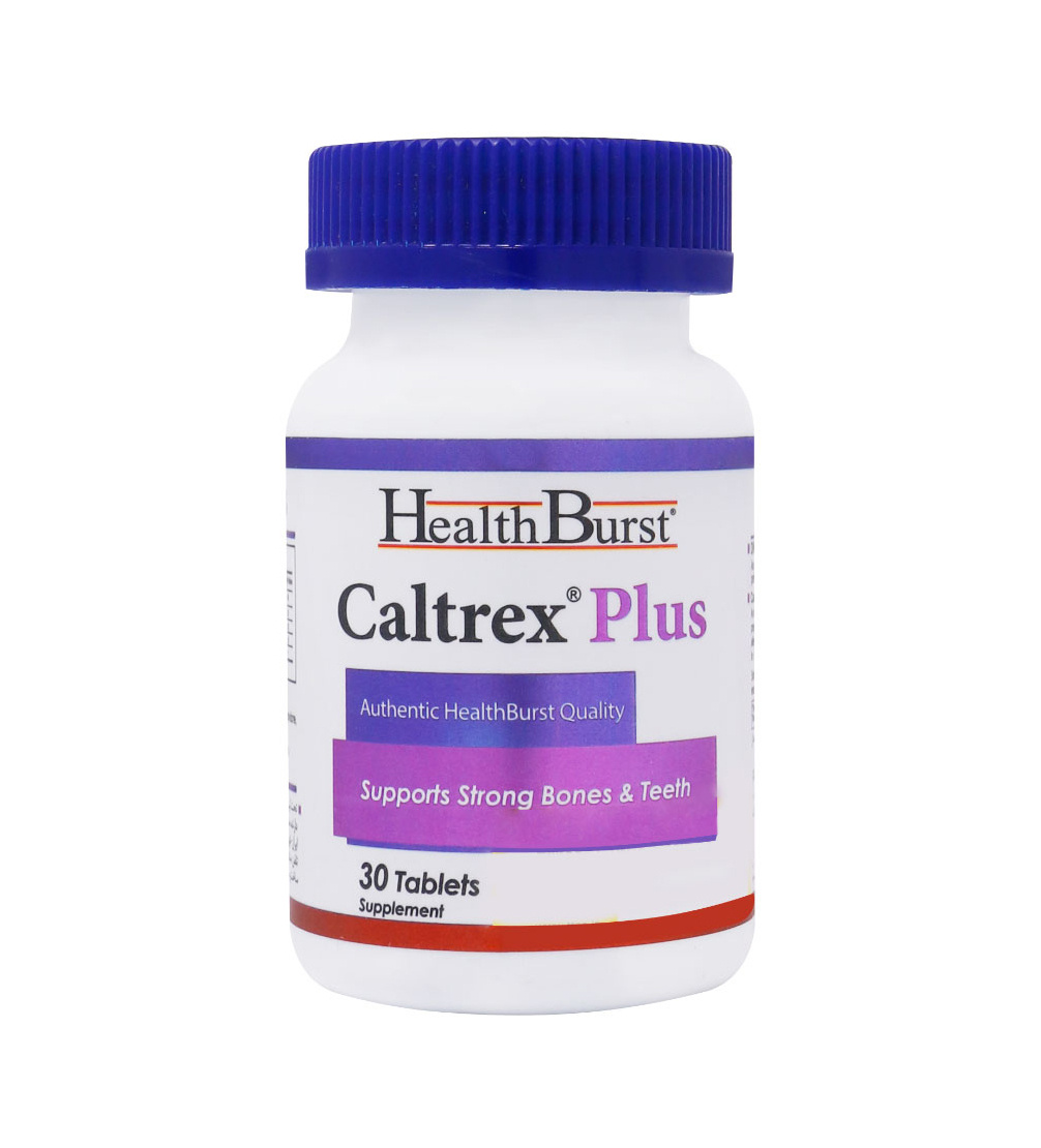 قرص کلسیم مدل Caltrex Plus بسته 30 عددی Health Burst Caltrex Plus Tabs 30Tabs