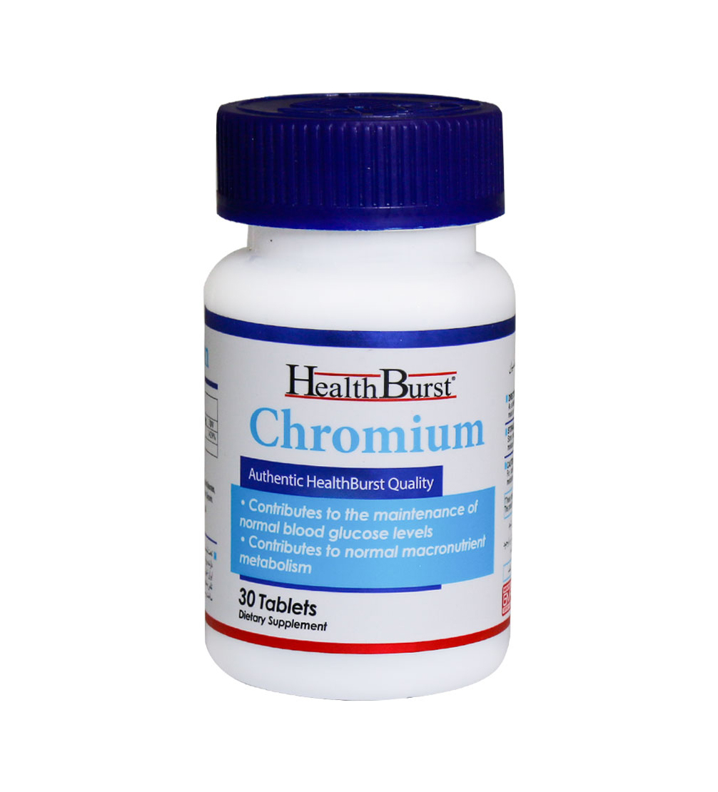 قرص کرومیوم بسته 30 عددی Health Burst Chromium 30 Tabs