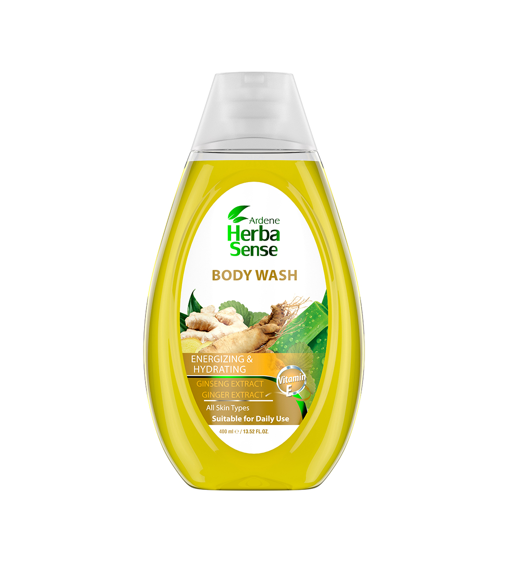 شامپو بدن جینسینگ و زنجبیل با رایحه انرژی بخش حجم 400 میلی لیتر Ardene Herba Sense Energing And Hydrating Body Wash 400 ml