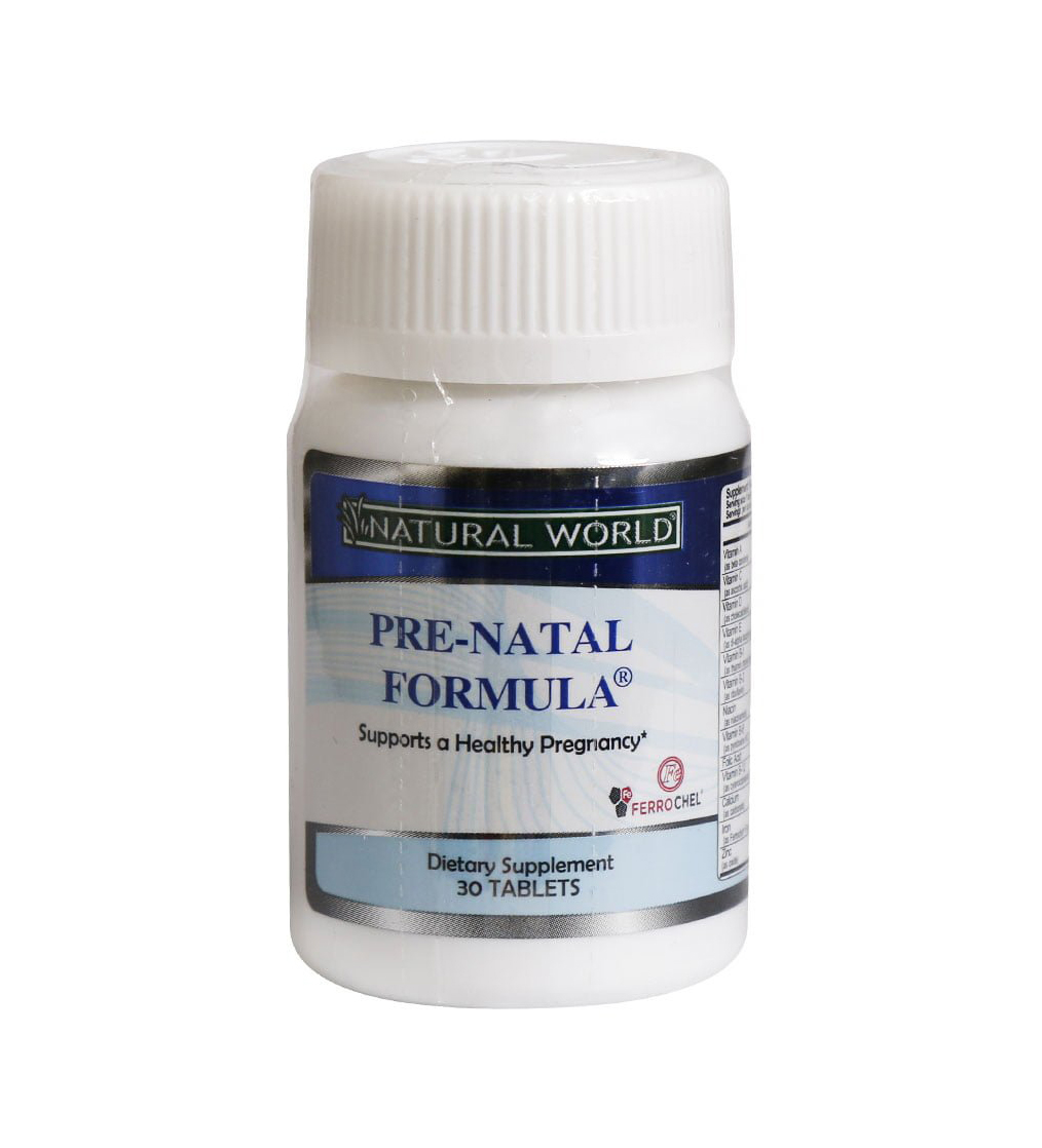 قرص Prenatal Formula بسته 30 عددی Natrual World Prenatal Formula 30 Tabs