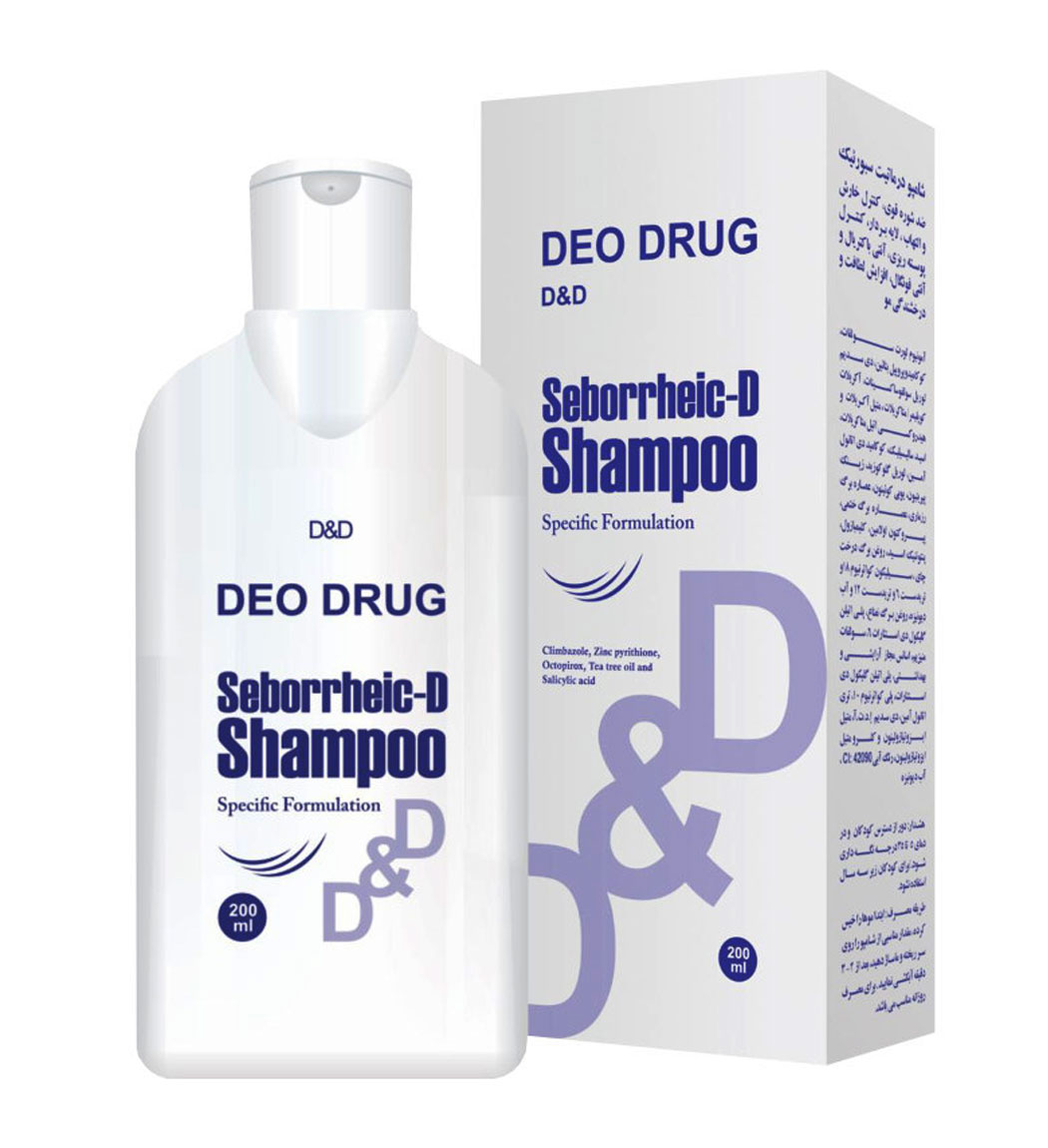 شامپو مدل Seborrheic-D حجم 200میل Deo Drug Seborrheic D Shampoo 200ml