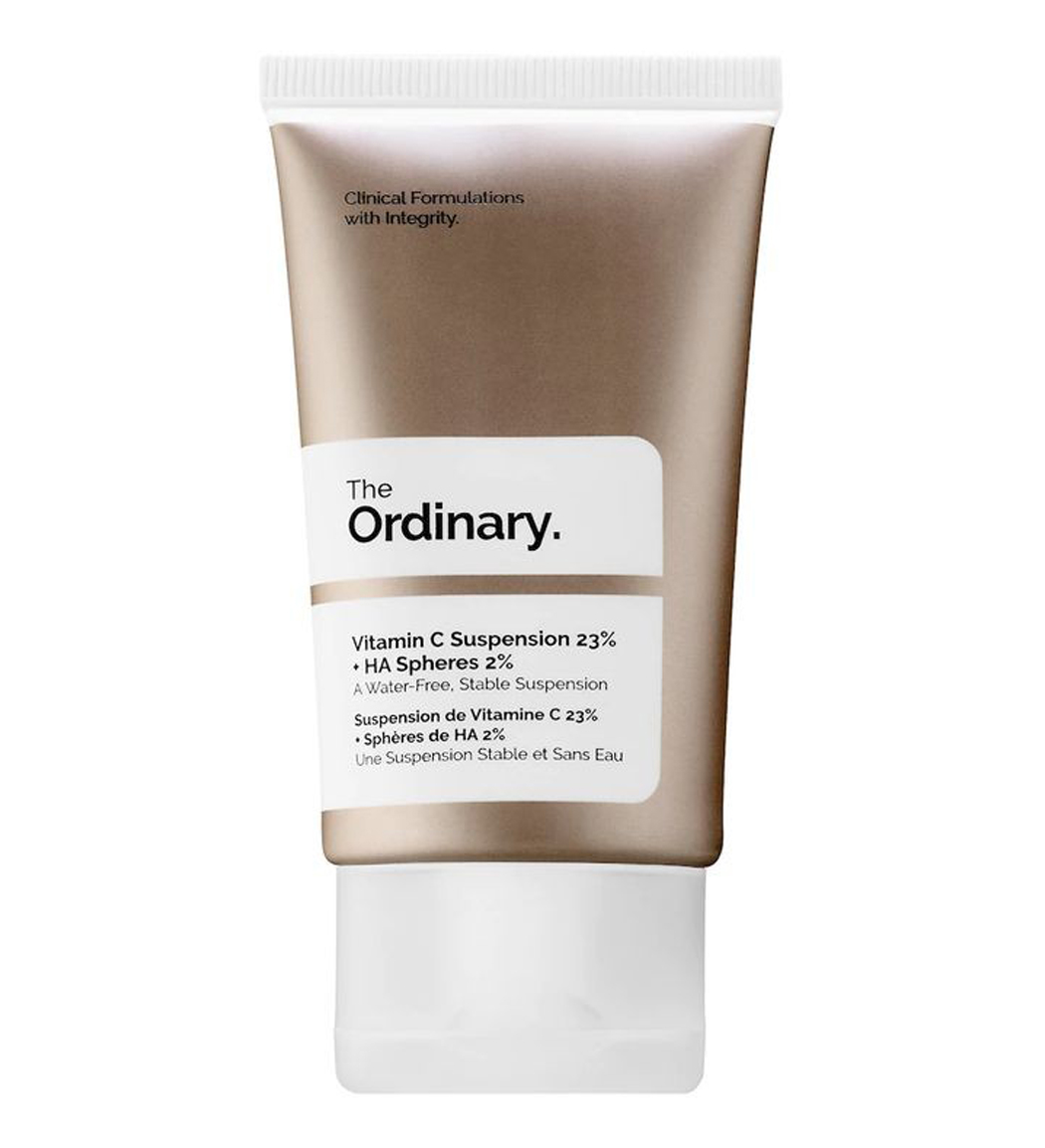 کرم سوسپانسیون حاوی ویتامین سی 23% و هیالورونیک اسید 2% حجم 30میل