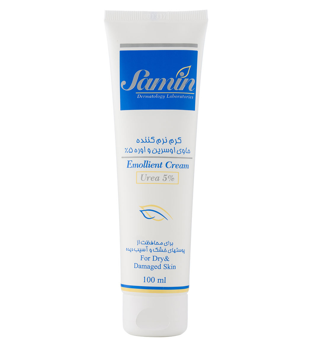 کرم نرم و مرطوب کننده اوسرین و اوره 5% حجم 100 میلی لیتر SAMIN UREA 5% EMOLIENT CREAM