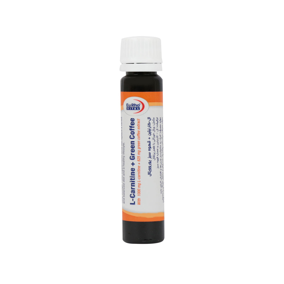 ویال خوراکی ال کارنیتین و قهوه سبز بسته 6 عددی Eurho vital L Carnitine And Green Coffee 6 Drinking Vials
