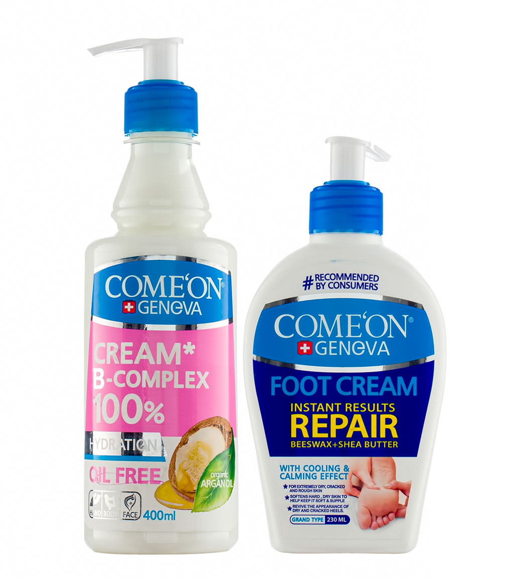 پک کرم ترک پا به همراه کرم مرطوب کننده اویل فری 400میل