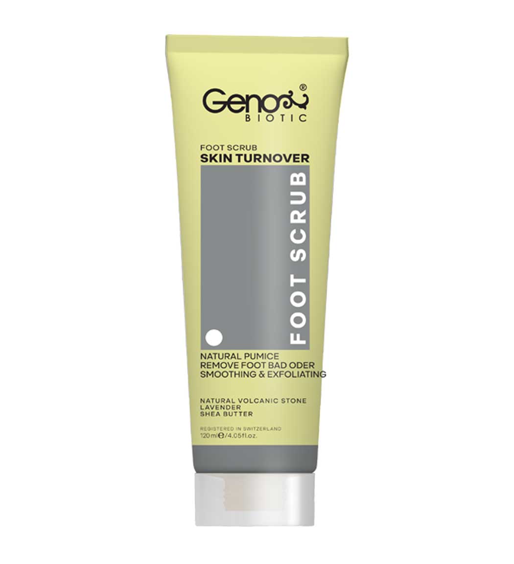 اسکراب پا حجم 120 میلی لیتر Geno Biotic foot scrub 120 ml
