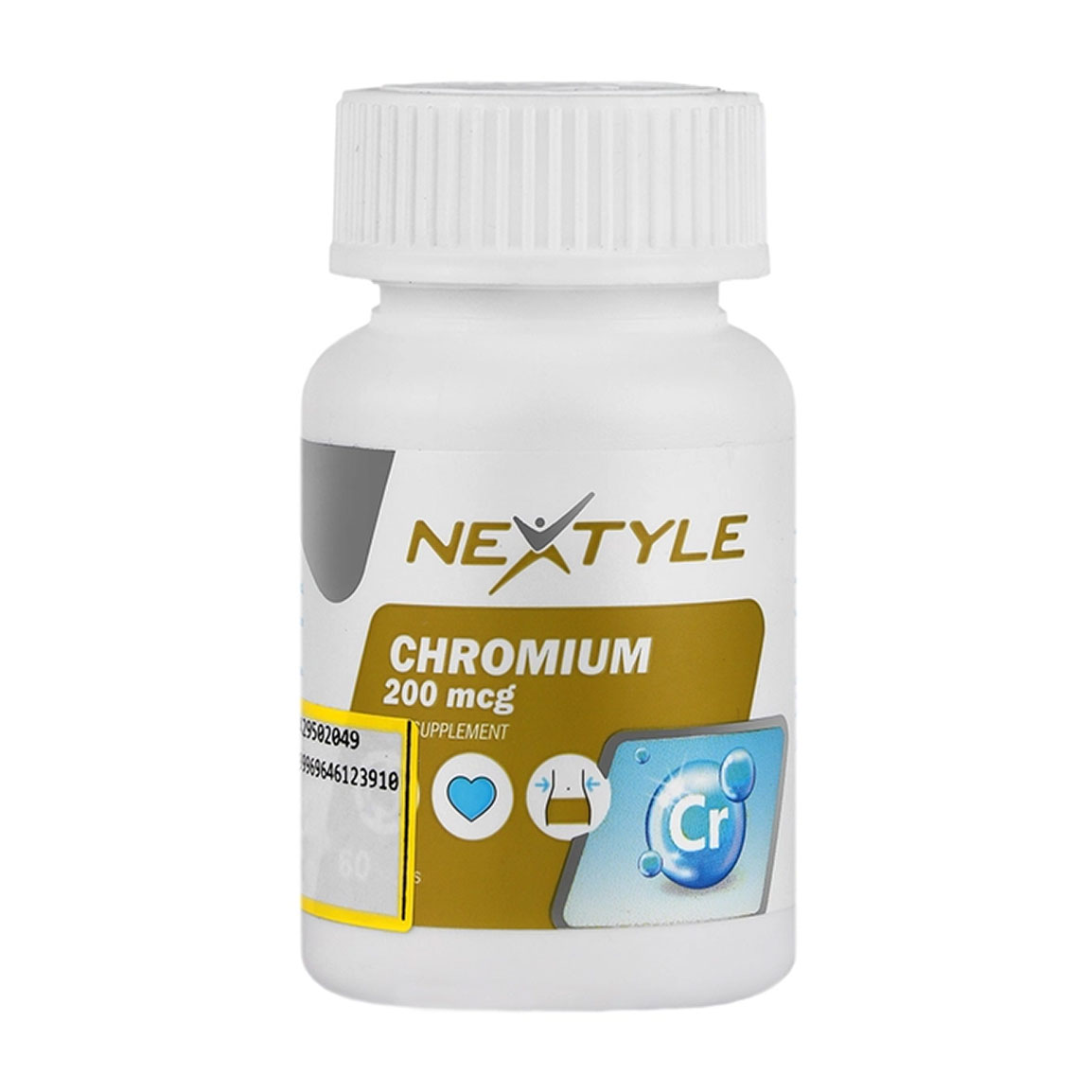 قرص کرومیوم 200 گرم بسته 60 عددی Nextyle Chromium200mg   60 Tabs